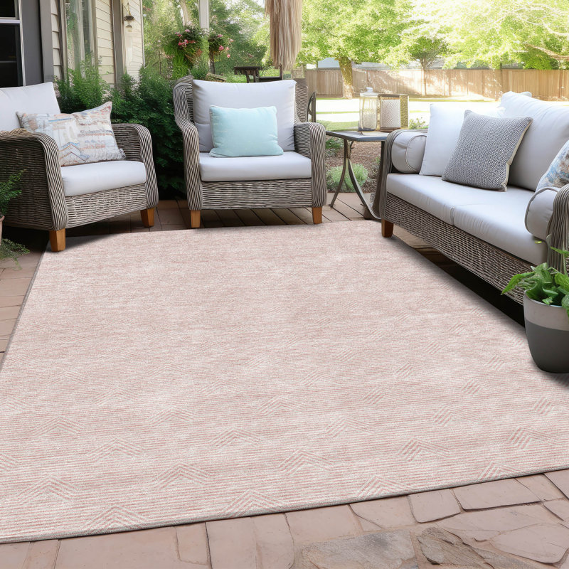 Tapis intérieur / extérieur Maliana, Rectangle 5 pi x 7 pi 6 po