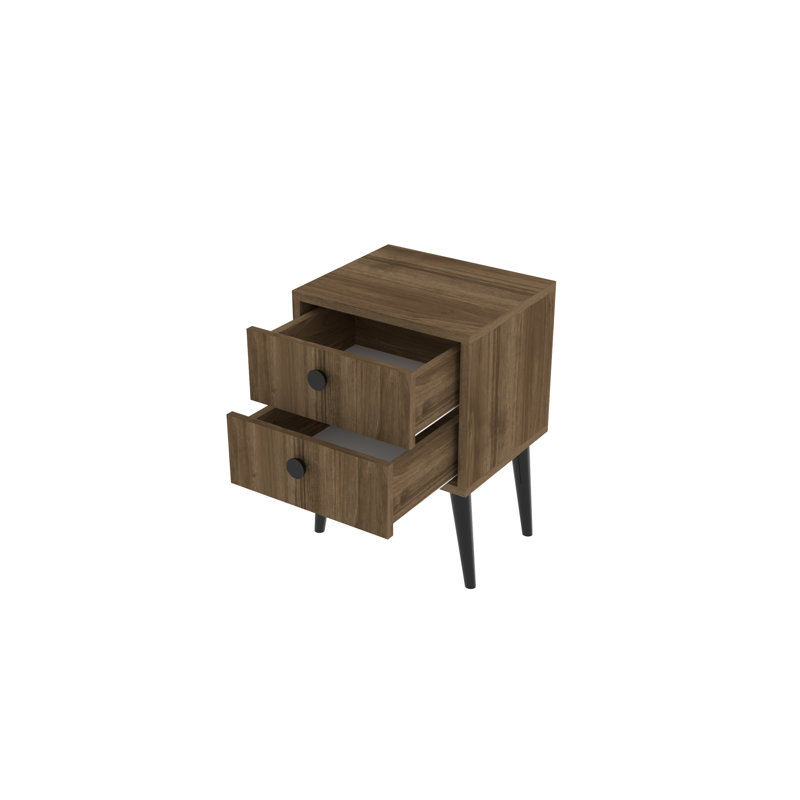 Weatherholt 40cm W Manufactured Wood Bedside Table