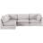 Tupman Upholstered 120 " Linen L-Shaped Seating Component-369503027