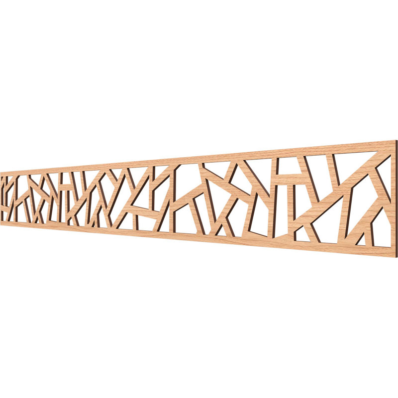 Moulure en bois Harrisburg, H 6 po x l 46,5 po x P 0,25 po, Noyer blanc