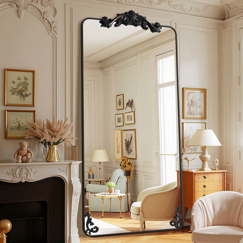 Miroir Ornately, Noir, noir, noir, noir, 71 po x 28 po