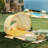 Tiny Land One-Stop Beach Toy & Tent Set - Pastel Yellow Stripes-124797344