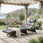 Chaise longue d'extérieur toutes saisons en osier-1635140707