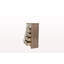 Finition naturelle en bois frappant de la commode 1 pièce avec tiroirs en chêne gris rustique / finition brune