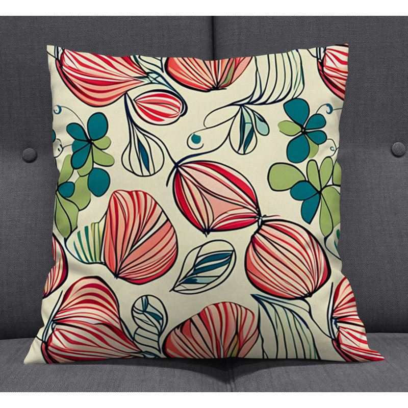 Coussin décoratif, Housse de coussin seulement - sans coussin, H 16 po x l 16 po
