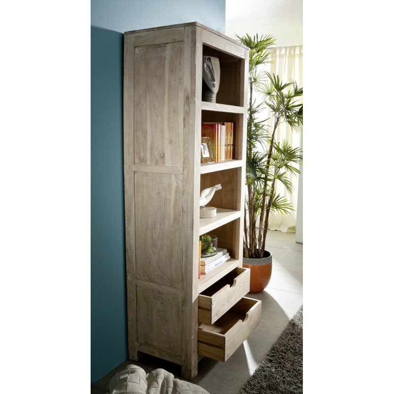 180cm H x 65cm W Solid Wood Standard Bookcase
