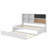 Charming Twin-Sized Daybed With Integrated Shelves, Chalkboard Design, And Pull-Out Trundle Bed