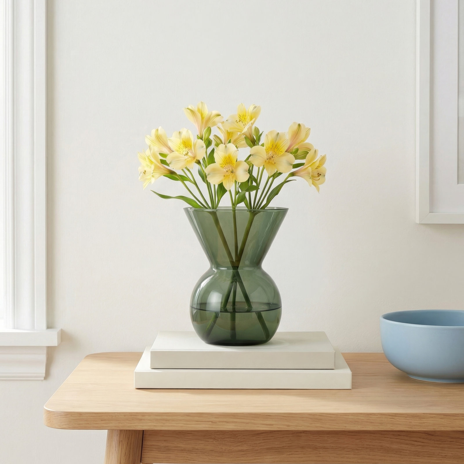 Geri 6'' Glass Table Vase, Turquoise