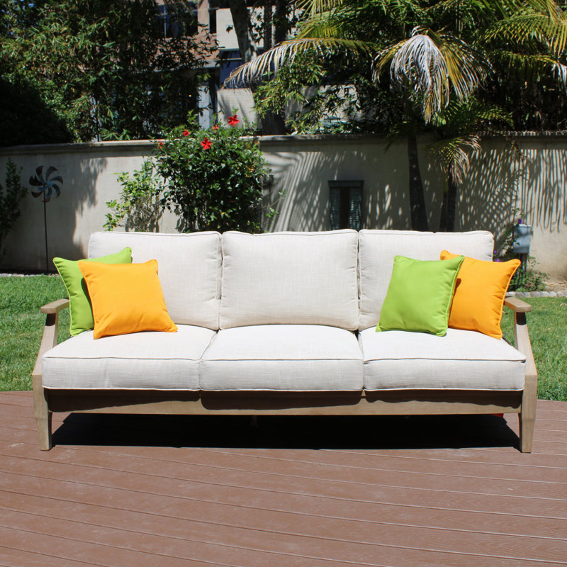 Housse et insert de coussin décoratif carré intérieur / extérieur Element, 15 po x 15 po, Vert lime