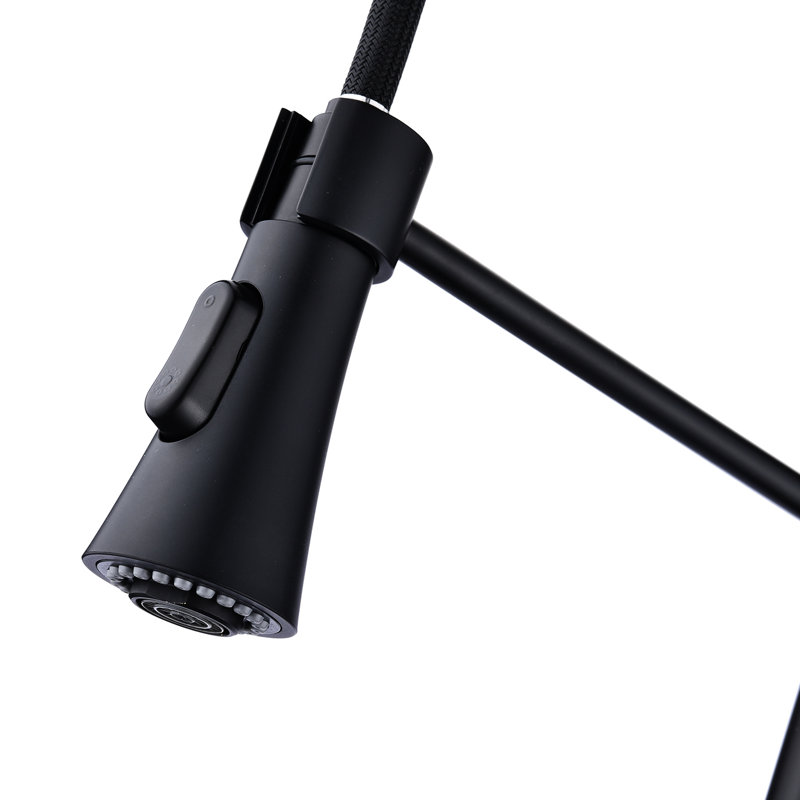 Robinet de cuisine Modern, Noir mat