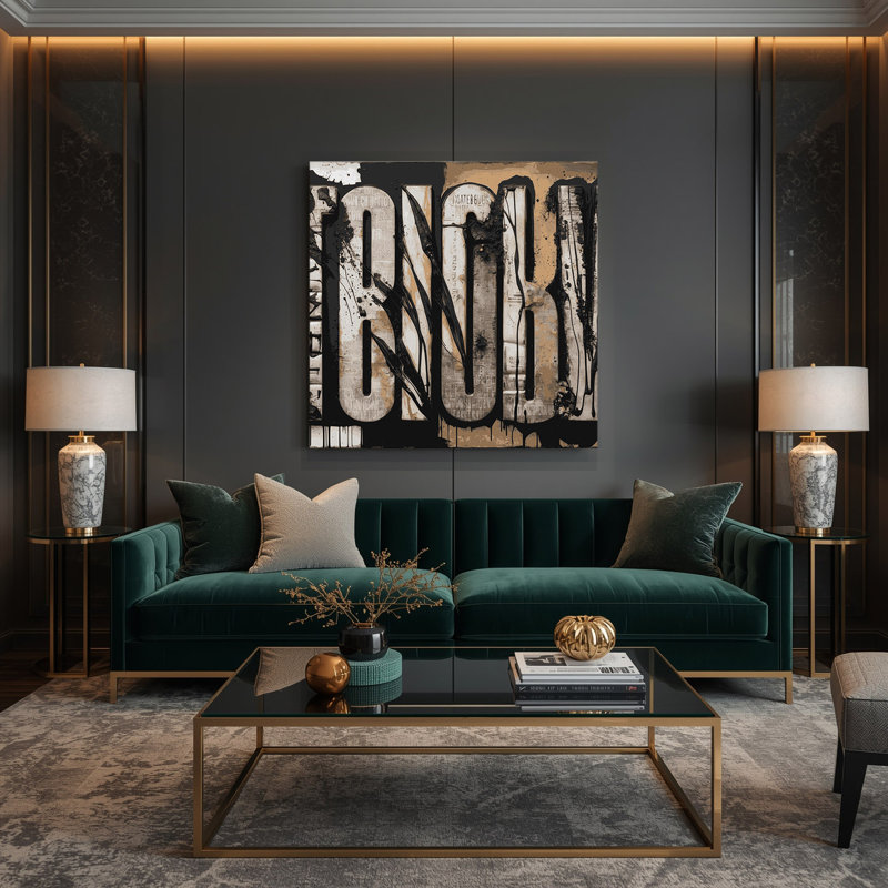Art mural sur toile noir "Thanksgiving", H 12 po x l 12 po