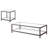 Black Nickel 2-piece Coffee Table Set