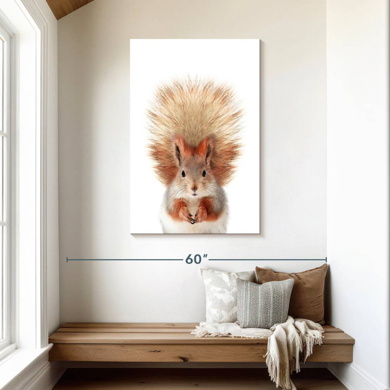 Brampt Adorable Baby Squirrel, 45" H x 30" W