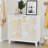 Art 31.5 Inch White Sideboard With 2 Doors And Adjustable Shelves For Living Room Dining Storage