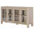 Flores Modern Dining Sideboard with Glass Doors
