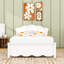 Platform Bed with Wood Construction and Slats,Headboard-2019566068