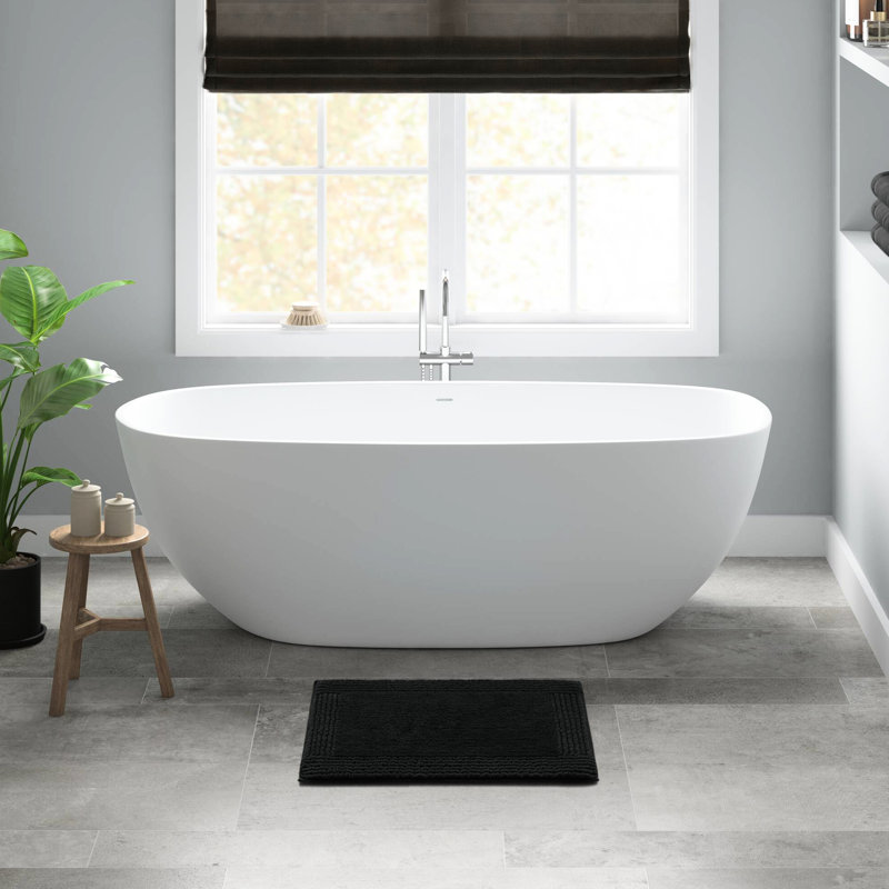 1 tapis de bain noir réversible en coton 3000 g / m² 24 pi x 72 po - Walk On Clouds, Feel, plateau de table 100% supérieur, durable