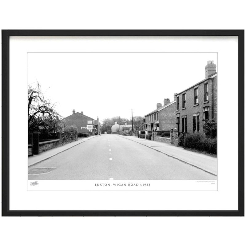 Euxton, Wigan Road C1955 - Single Picture Frame Print, 28cm H x 36cm W x 2.3cm D