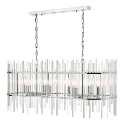 Clydine 8 - Light Polished Chrome Pendant