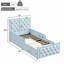 Upholstered Single (3') Velvet Lift Up Storage Ottoman Bed-1666927238