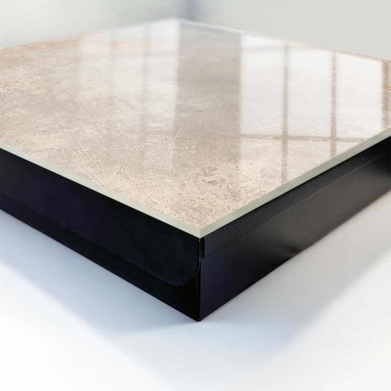 Key box for home, Opens to the right, 30x30x5, White, Subtle shades of gray-beige with delicate abrasions, 
