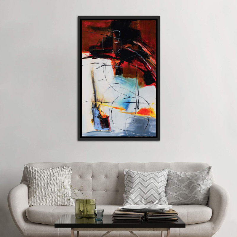 «Boney James» par Jane M. Robinson - reproduction d'art encadrée, H 60 po x l 40po x P 1,5 po, Toile avec cadre noir