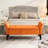 Orange Velvet Bedroom Storage Seat - 51.5" In Length Bench With Maximize Space And Style-130759636