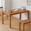 Bureau en bois massif de cerisier durable au design simple-851655405