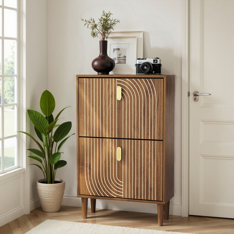 20 Pair Shoe Storage Cabinet, 95.76cm H x 59.94cm W x 23.88cm D