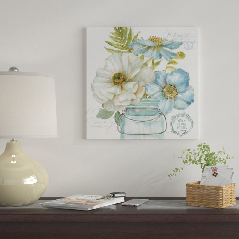 " My Greenhouse Bouquet II " by Lisa Audit, 12" H x 12" W x 0.75" D, Wrapped Canvas, No Mat