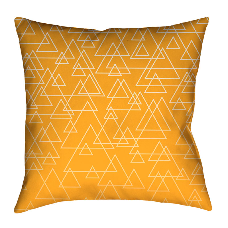 Coussin Katelyn Elizabeth, 16 po x 1 po, Jaune, Faux lin