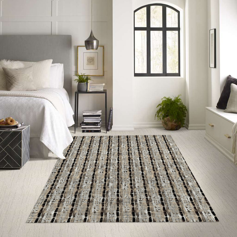 Abstract Indoor / Outdoor Rug, Rectangle 2' x 3'