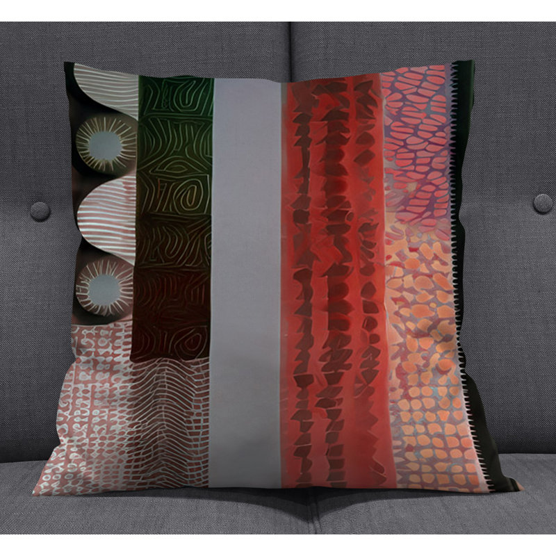 Throw Pillow, 16"H x 16"W, Pillow Cover Only - No Insert