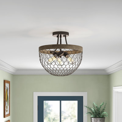 Plafonnier semi-encastré 3 lumières 15 po Hemsworth