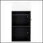 Meuble-lavabo moderne de 20 pouces avec lavabo en céramique, porte à motif de losanges, poignée dorée et tablettes de rangement latérales pour petits espaces-991574649