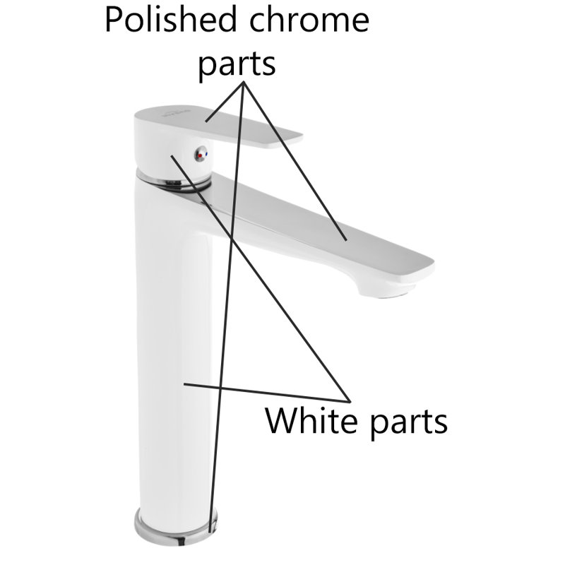 Ellemae Waterfall Tap, White
