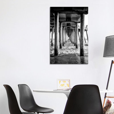 " Black California Series - Underneath Huntington Beach Pier " by Philippe Hugonnard