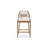 Upholstered Counter Stool with Aluminium Frame-68020293