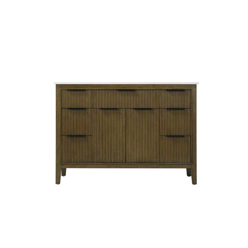 Meuble-lavabo simple 48 po en chêne noisette, Noisette chêne, 48"