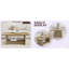 Table basse de salon moderne de 47 pouces, table basse rectangulaire double couche avec fonction de rangement