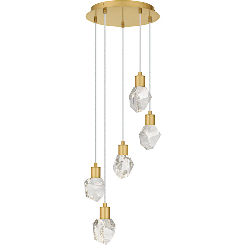 Luminaire suspendu encastré à DEL Evgenia