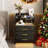 Eaden 3 Drawer Nightstand With Light-954609222