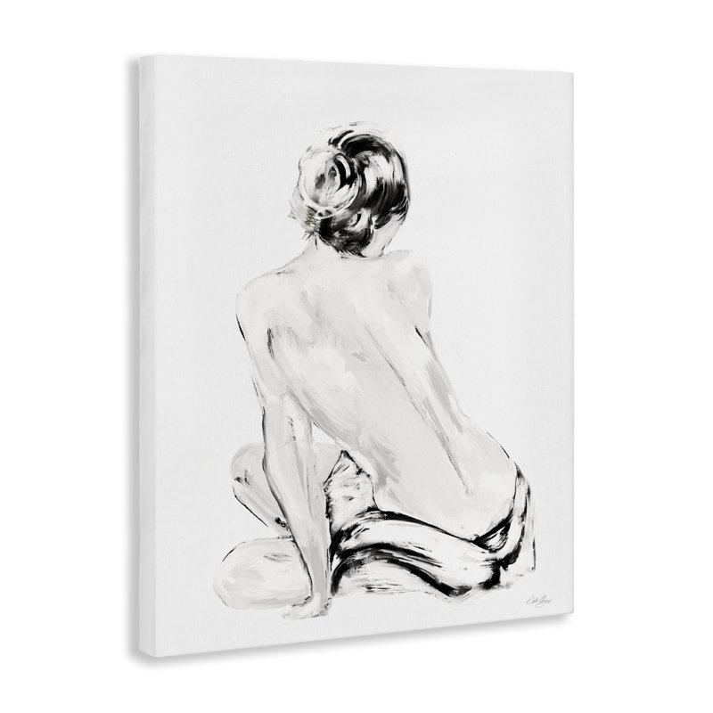 «Abstract Nude Portrait», art mural sur toile par Stella Chang, H 30 po x l 24 po