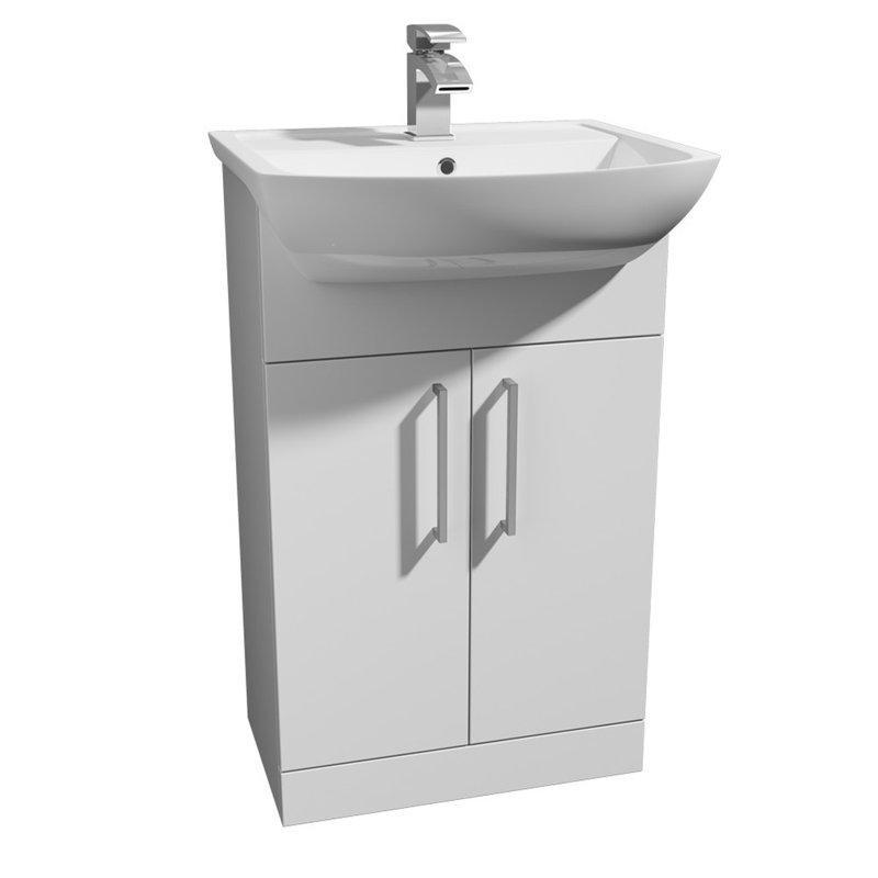 Clifton 500mm Wall Mounted Single Bathroom Vanity with Vitreous China Basin