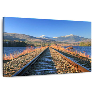 Lilie Androscoggin River Train Tracks