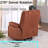 Phaneuf Upholstered Power Recliner Sofa Swivel Recliner Chair-880303467