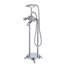 Robinet de baignoire autoportant avec douche à main - Métal, profondeur 40 po, largeur 10 po, hauteur, boîte de détail complète de 13 lb et instructions, jet de couverture complet pour chaque besoin, autoportant, Lb, 3,9 gal / min, emballage