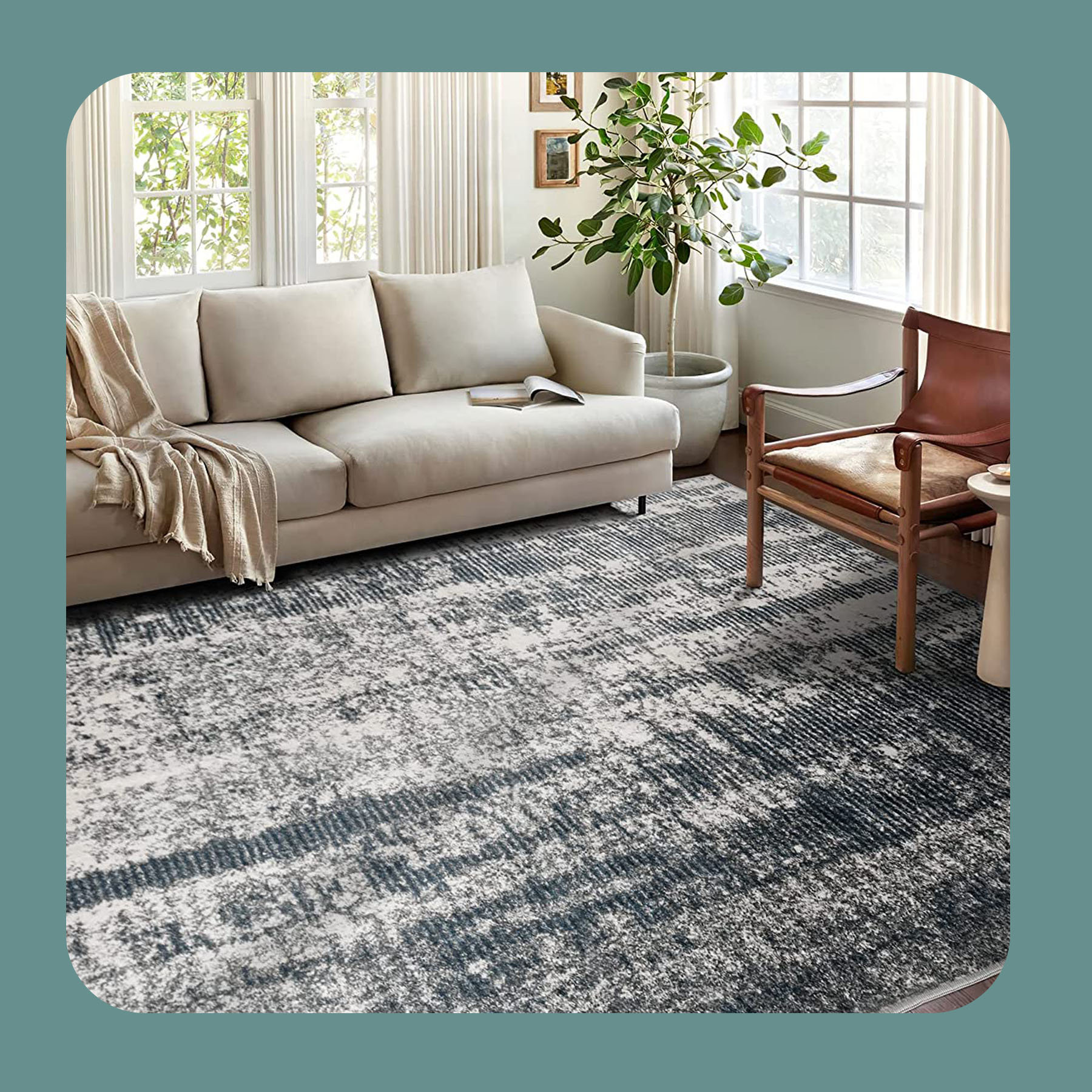 Lark Manor Andromache Rug with Non-Slip Backing & Reviews