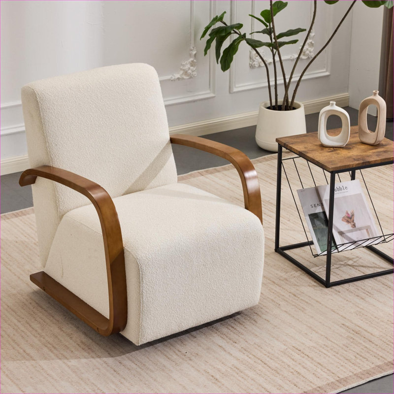 Fauteuil d'appoint rembourré Linen