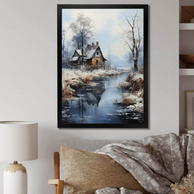 Winter River Harmony III, reproduction d'art sur toile